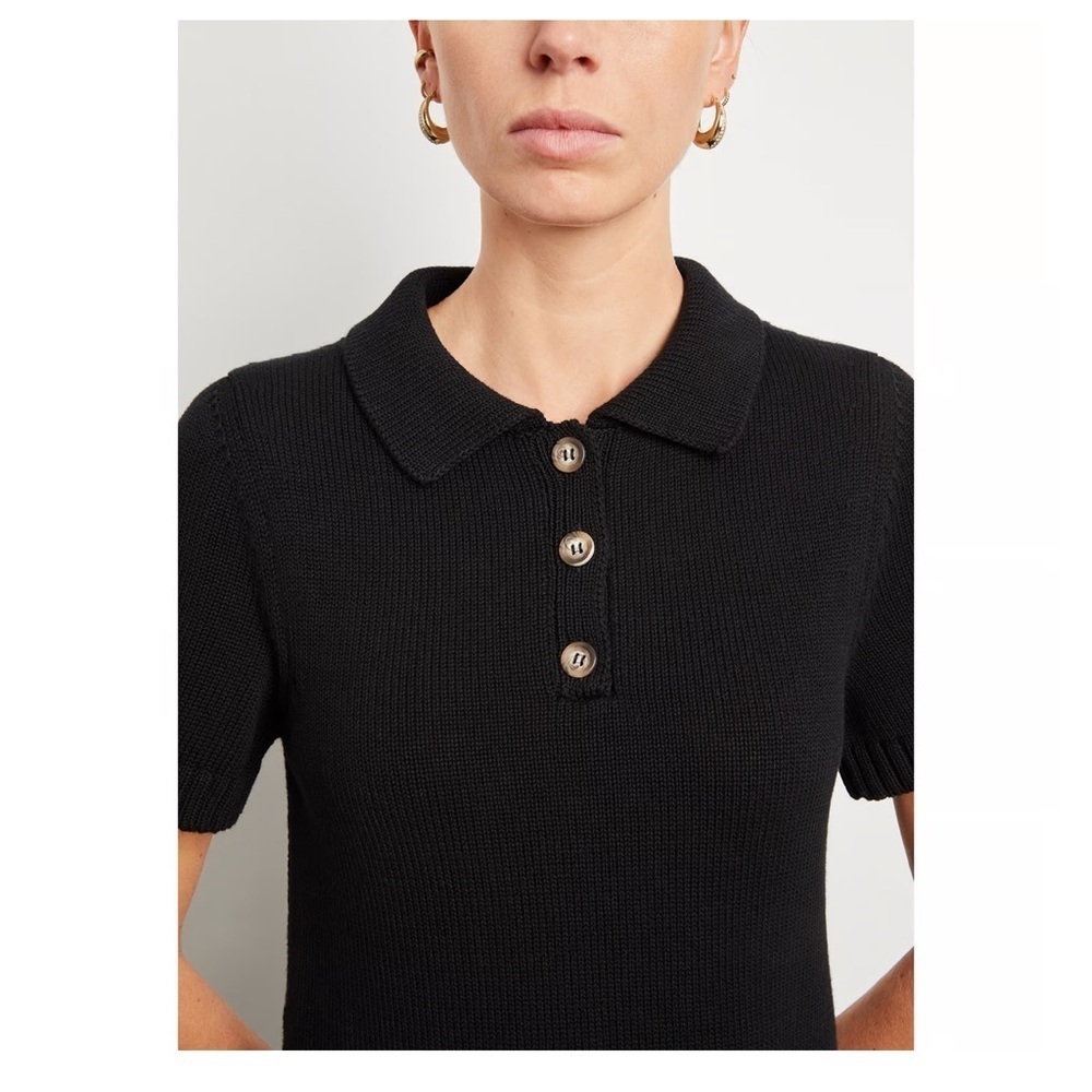G. LABEL BY GOOP Alan Polo Sweater in Black - Picture 5 of 10